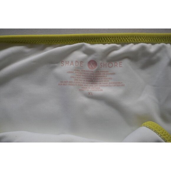 Shade & Shore Lime Green Women's Tunneled Side-Tie Cheeky Bikini Bottom - Size - Picture 4 of 7